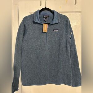 Patagonia Blue Zip-Up Sweater